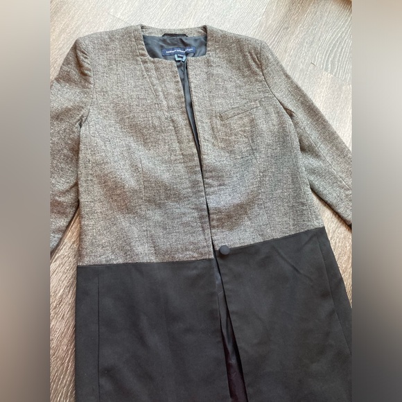 French Connection Mid Length Color Block Blazer Jacket - Picture 7 of 13